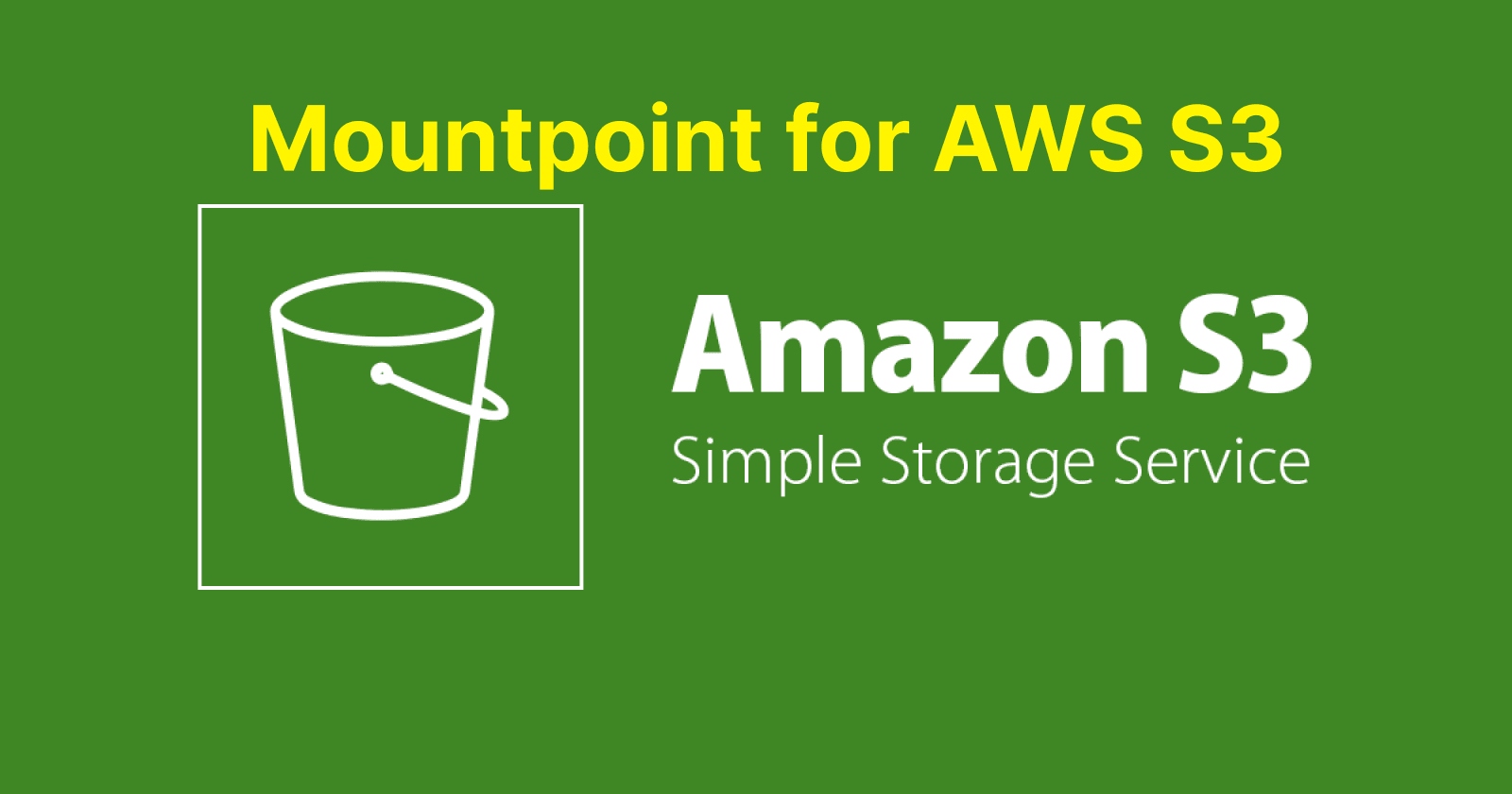 🥳Mountpoint for AWS S3💥